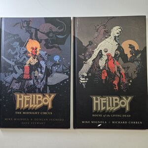 Hellboy Hardcover Graphic Novel Lot - Midnight Circus & House of the Living Dead